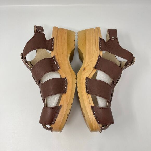 Troentorp Homer Brown Leather Clogs Sandals Men’s Size US 14 EU 47 Excellent main image 13